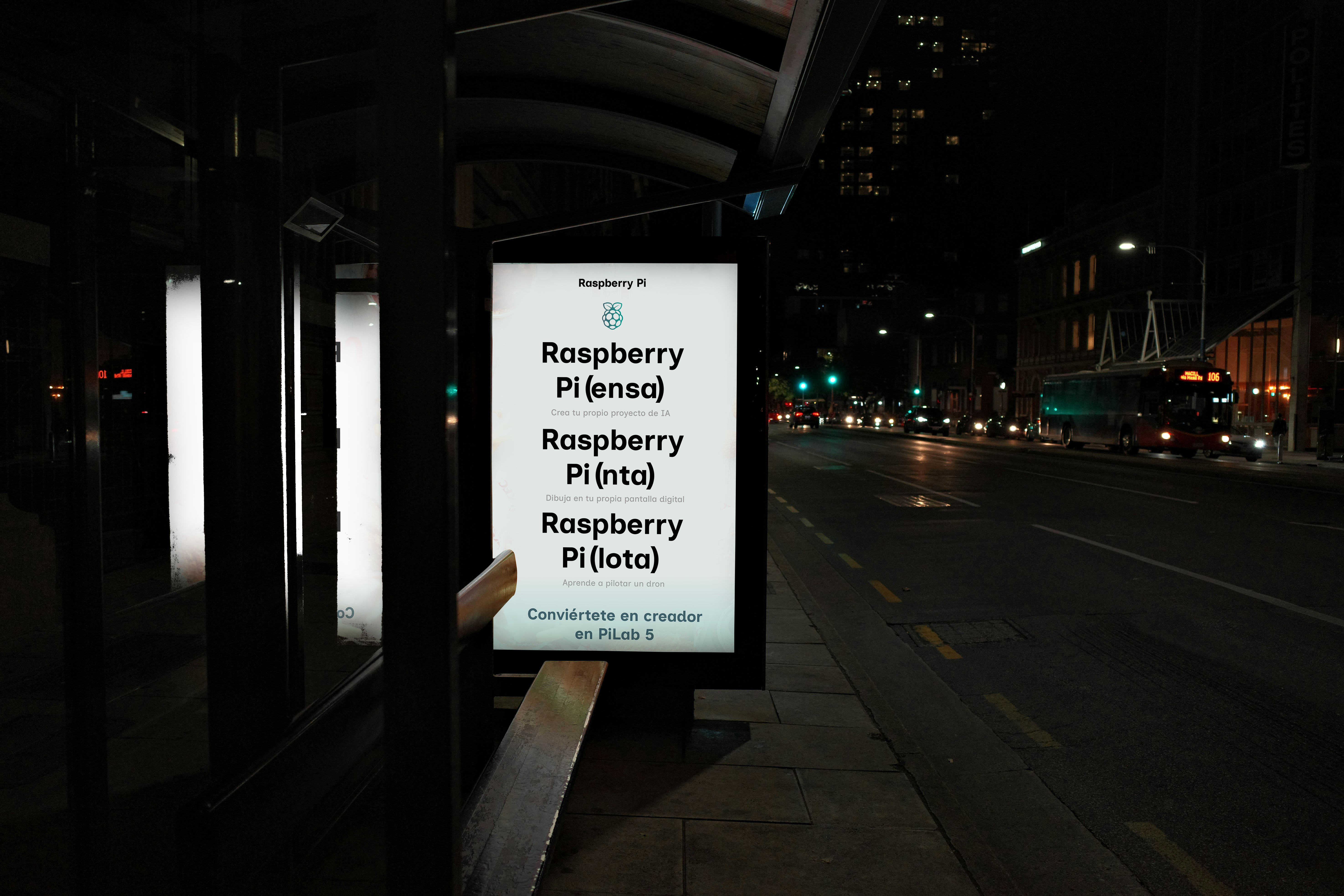 PiLab 5 Bus Stop Mockup